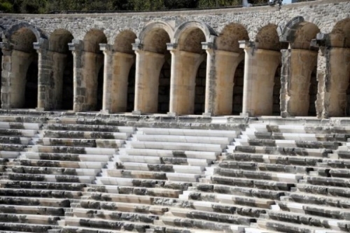 Le théâtre de la cité antique Aspendos près d’Antalya