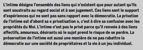 La privation de L'intime Michaël Foessel